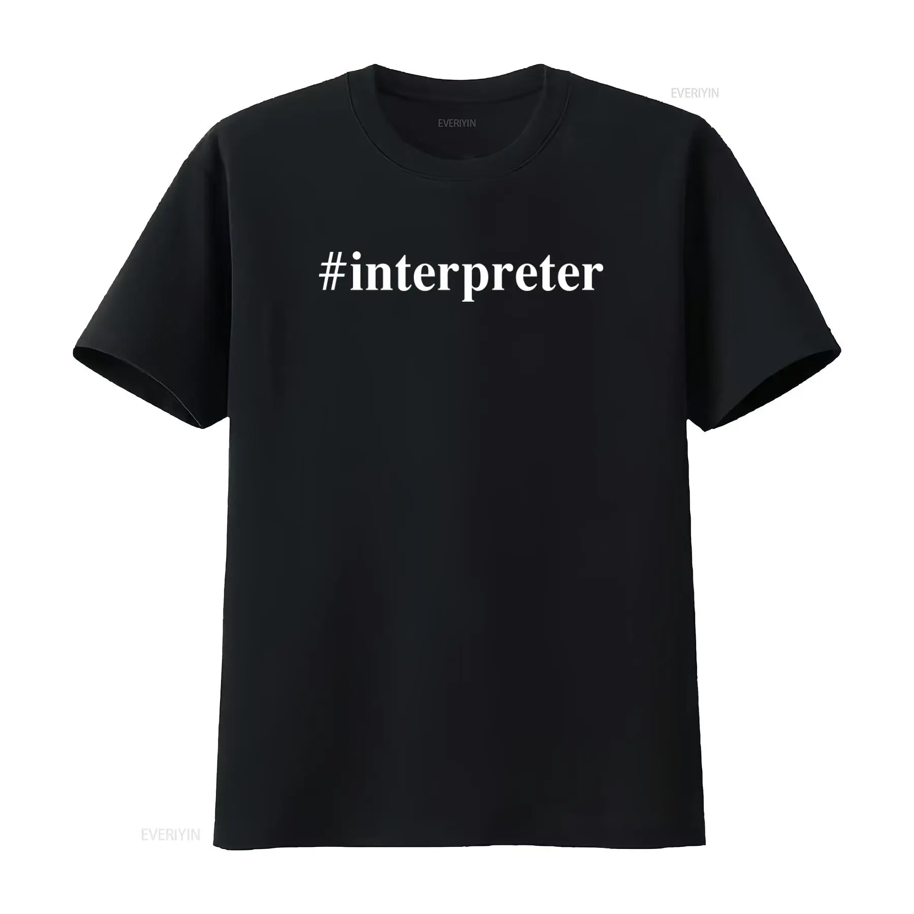 Vintage Fashion Hashtags - Interpreter T Shirt for Linguists with