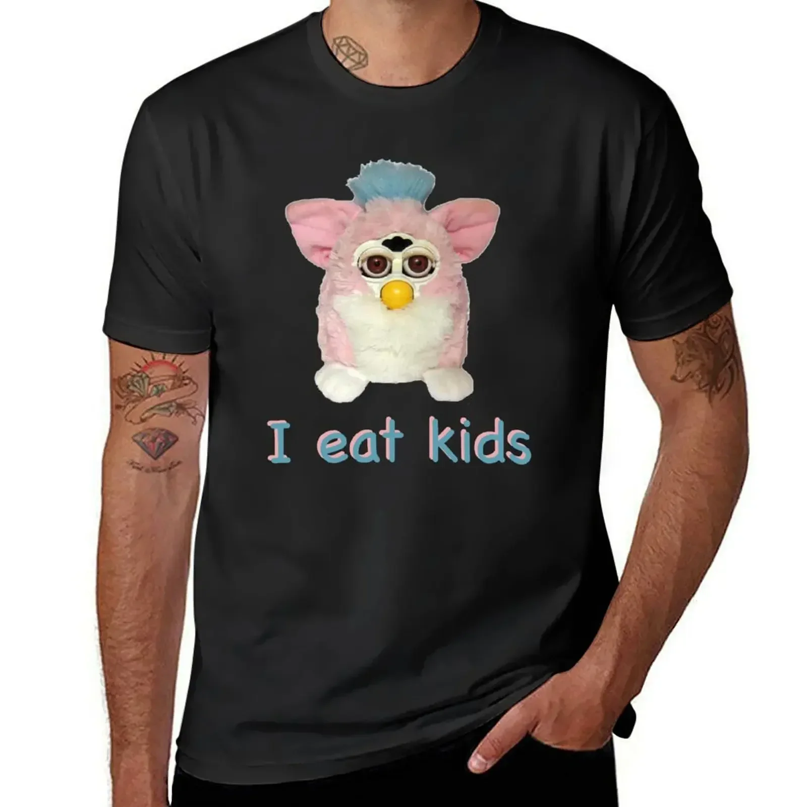 Vintage Fashion Archive - Furby I eat kids T-Shirt graphics