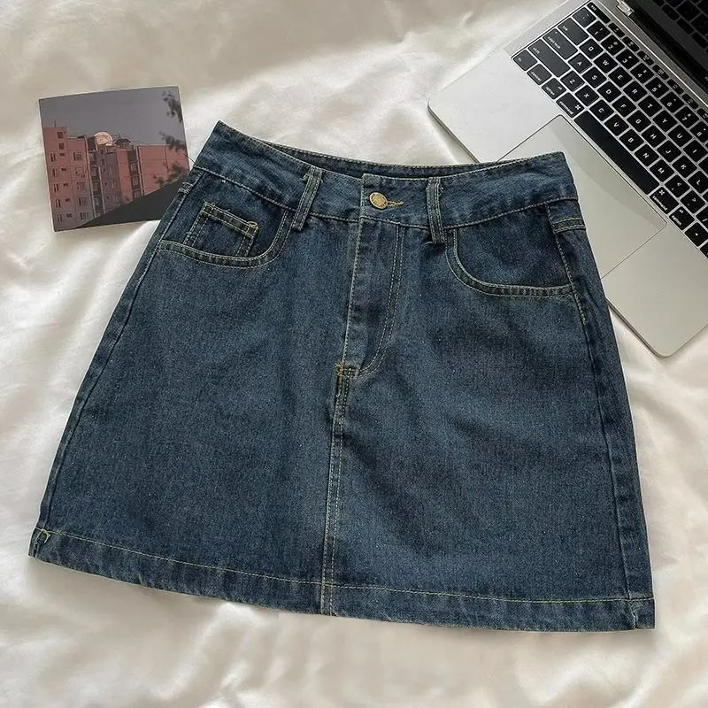 Vintage Fashion - Y2K Denim Skirt Set: Vintage Japanese