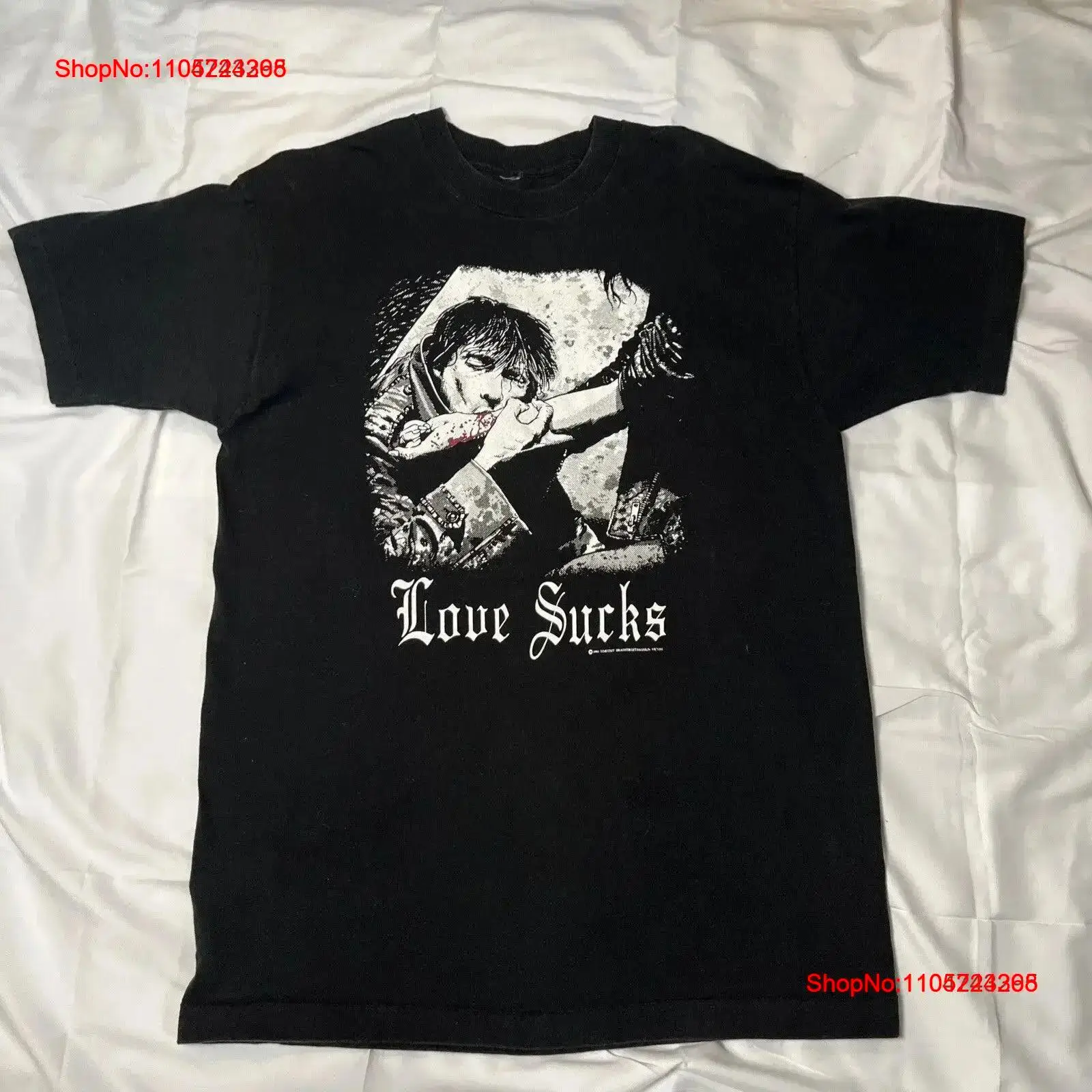 Vintage Fashion Victim Shirt - Vintage 90s Love Sucks Vampire Timothy