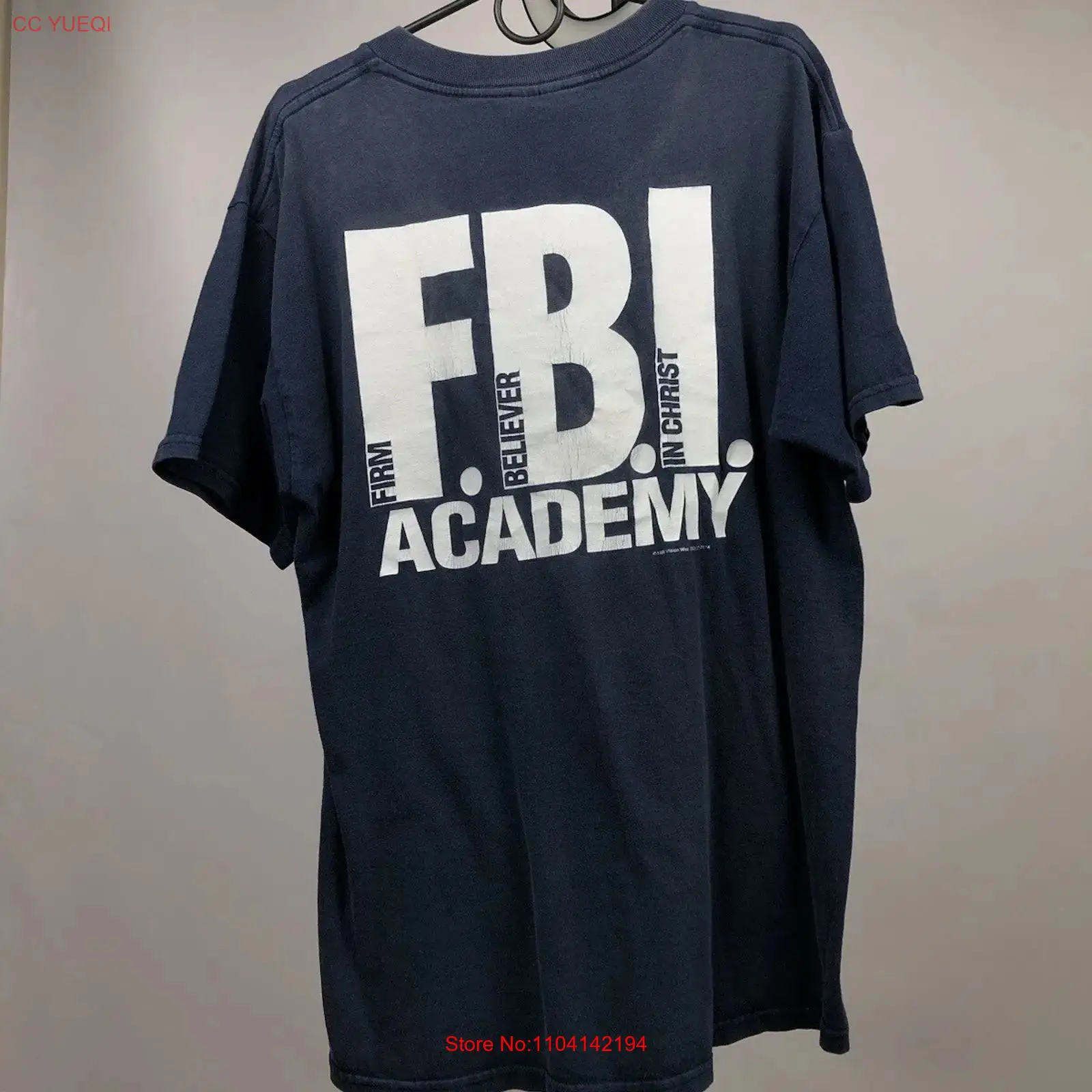 Vintage Fashion Archive - Vintage 80s FBI Academy Blue T