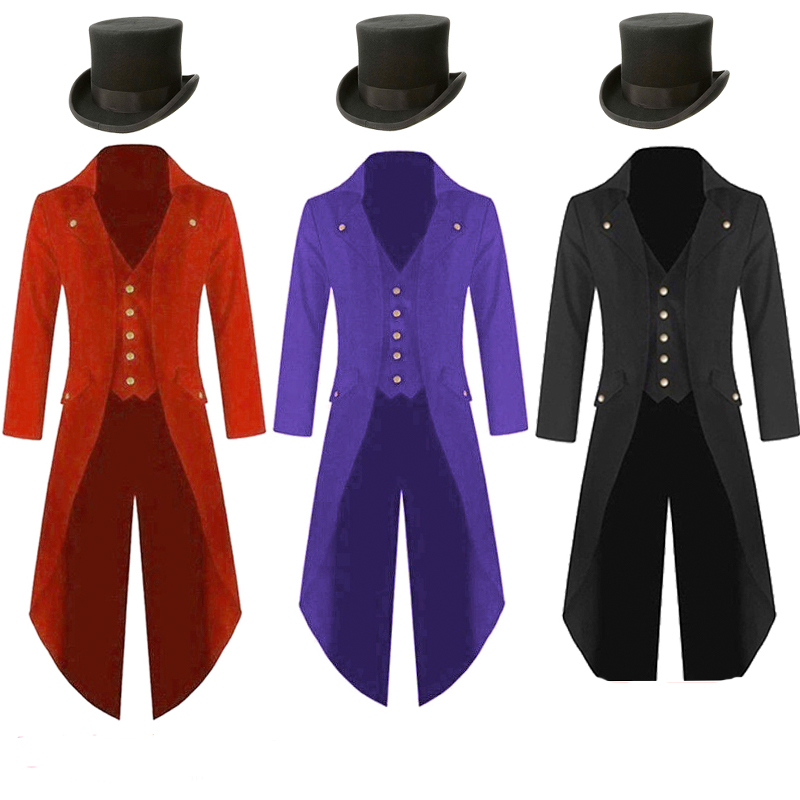 Vintage Trench Coat - Plus Size 5XL Mens Medieval Steampunk