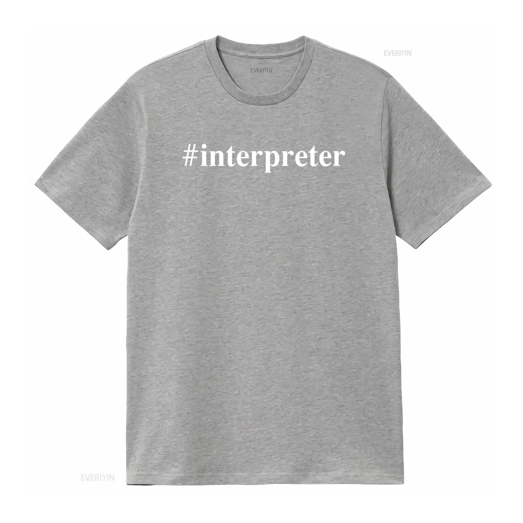 Interpreter T Shirt for Lingui - Vintage Fashion Hashtags ulasan dan harga