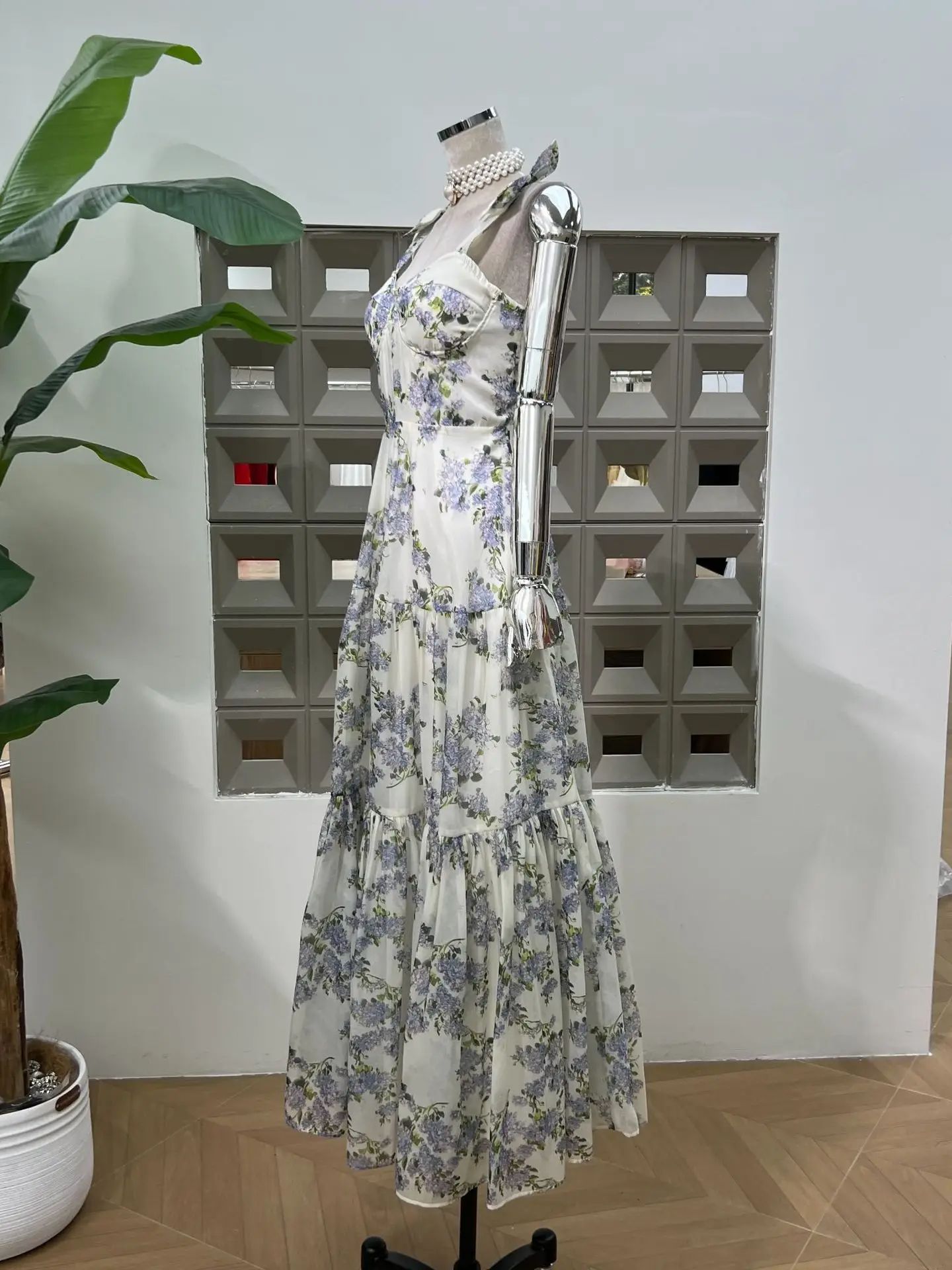 Women's Elegant Print Slim Fit - Vintage Fashion Collection ulasan dan harga