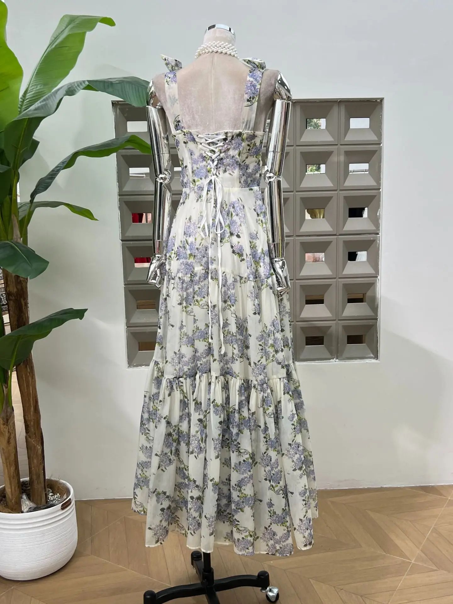 Women's Elegant Print Slim Fit - Vintage Fashion Collection ulasan dan harga