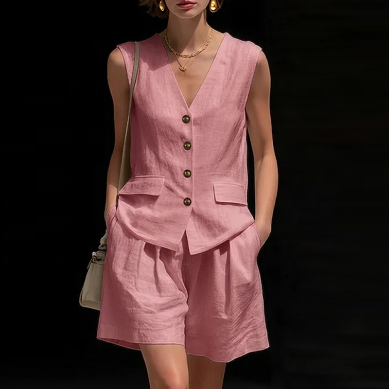 Women's Fashion Solid Vest Top - V Vintage Fashion ulasan dan harga