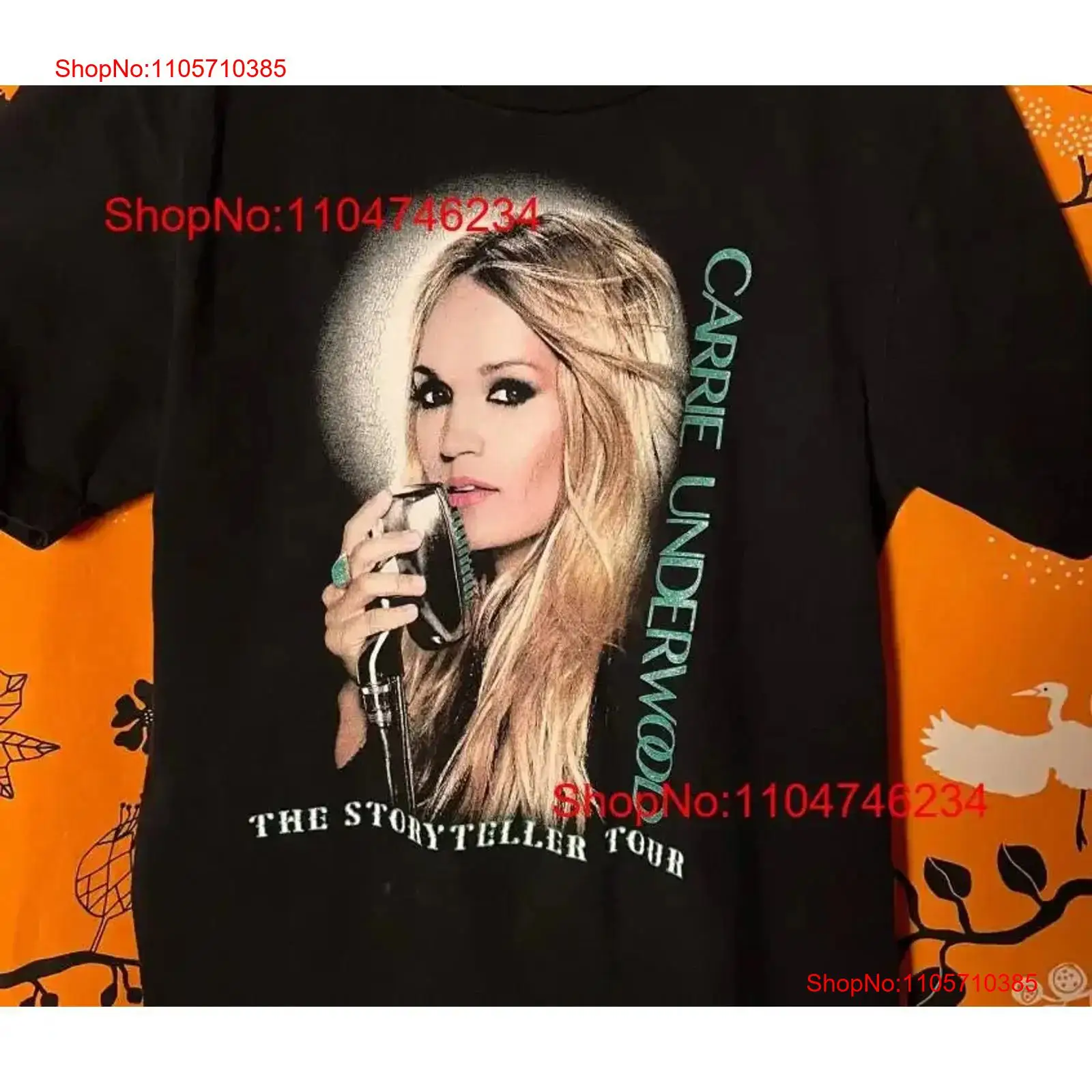 Carrie Underwood T shirt Uniqu - Thrift Vintage Fashion Usa ulasan dan harga