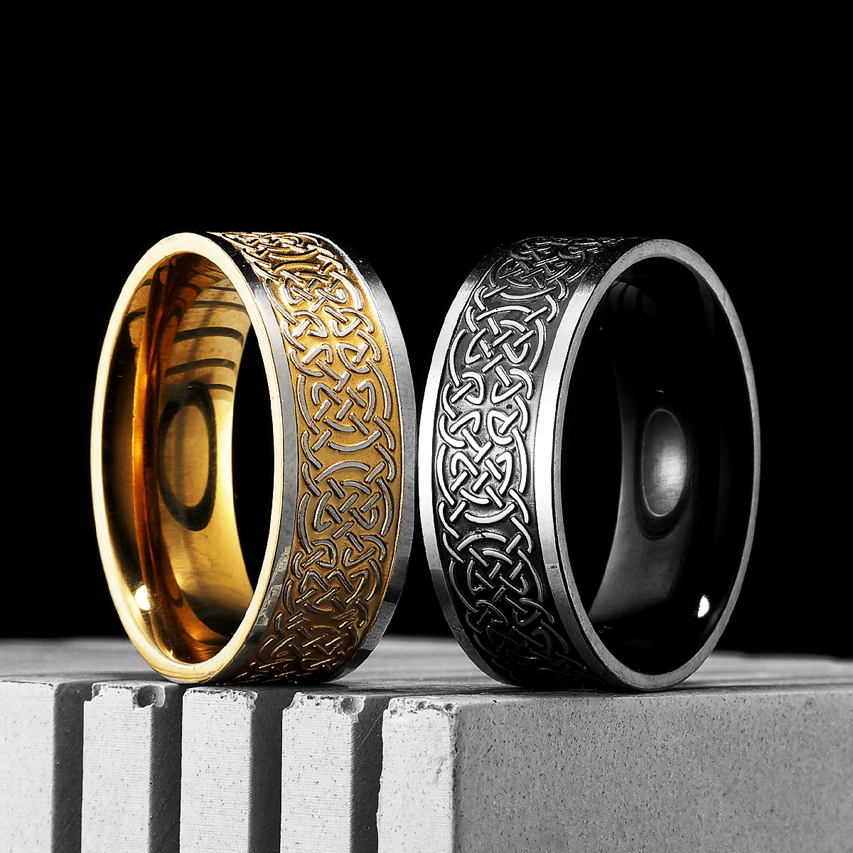 Viking Celtic Knot Men Rings S - Vintage Fashion Newtown ulasan dan harga