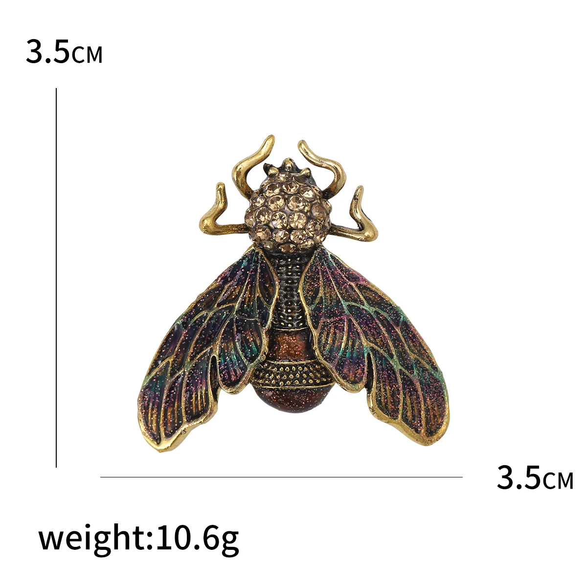 Vintage Rhinestone Bug Brooche - Vintage Fashion Bug ulasan dan harga