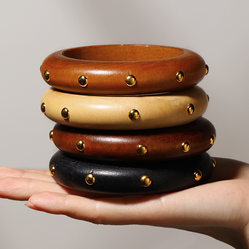 1/4pcs/set  Multi-Color Wooden - Vintage Fashion Looks ulasan dan harga