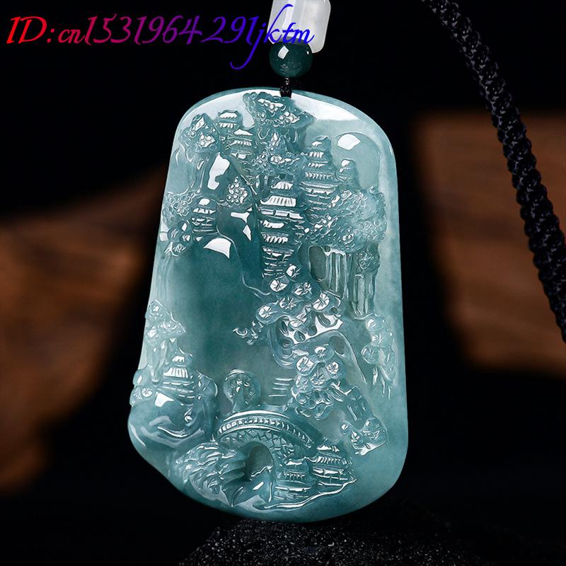Natural Burmese Jadeite Scener - Vintage Fashion ulasan dan harga