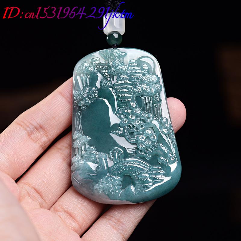 Natural Burmese Jadeite Scener - Vintage Fashion ulasan dan harga