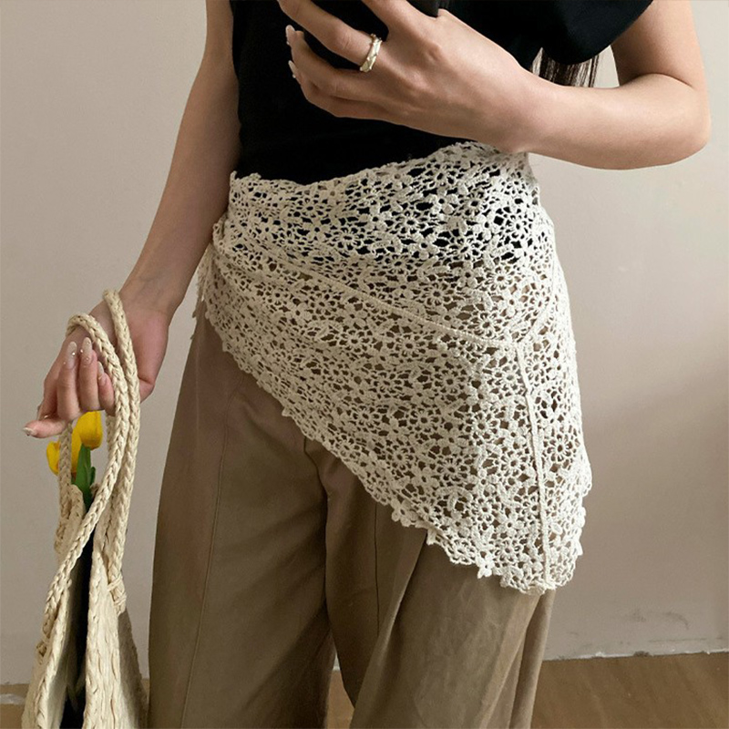 Crochet Lace Triangle Scarf Vi - Vintage Fashion Looks ulasan dan harga
