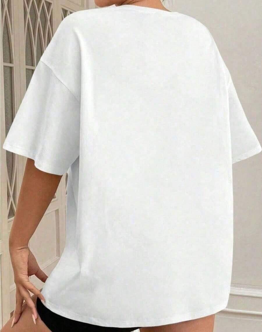 [Graphic Tee] 100% Cotton I'd  - Thrift Vintage Fashion Usa ulasan dan harga
