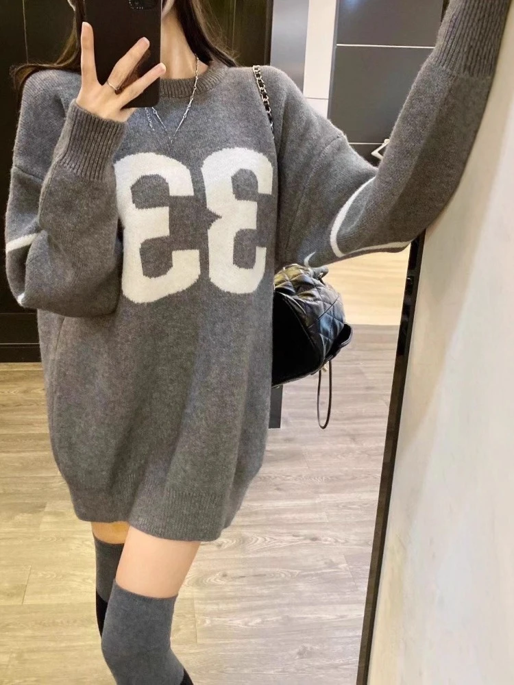 Y2K Vintage Knitted Sweater Wo - Vintage Fashion ulasan dan harga