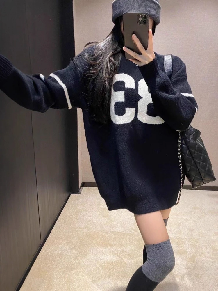 Y2K Vintage Knitted Sweater Wo - Vintage Fashion ulasan dan harga