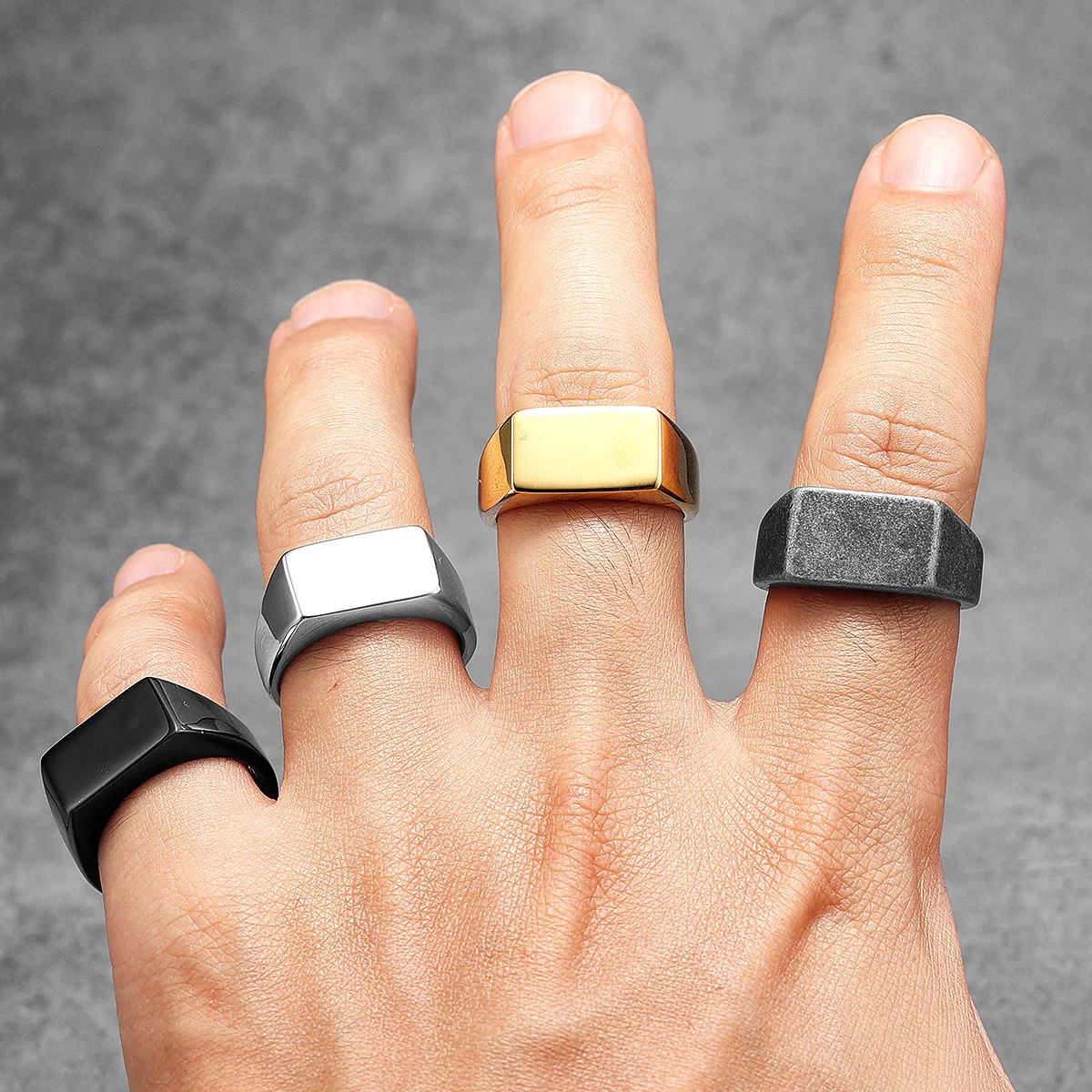 Minimalist Rectangle Engrave M - Vintage Fashion Newtown ulasan dan harga