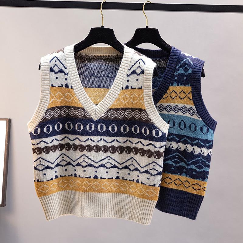 Fashion Knitted Vest Women's A - Vintage Fashion Newtown ulasan dan harga