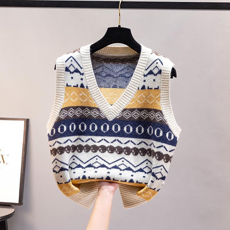 Fashion Knitted Vest Women's A - Vintage Fashion Newtown ulasan dan harga