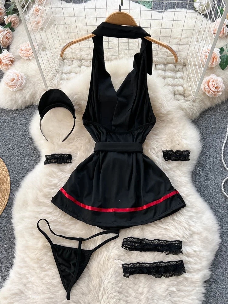 Erotic Fashion Sexy Halter Lin - V Vintage Fashion ulasan dan harga