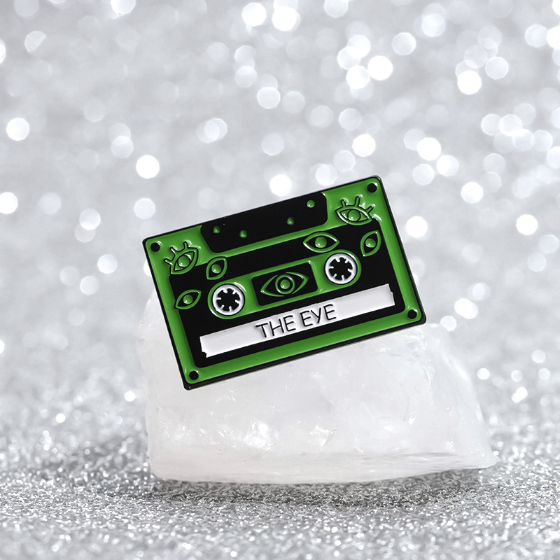 90s Retro Cassettes Enamel Pin - Vintage Fashion Archive ulasan dan harga