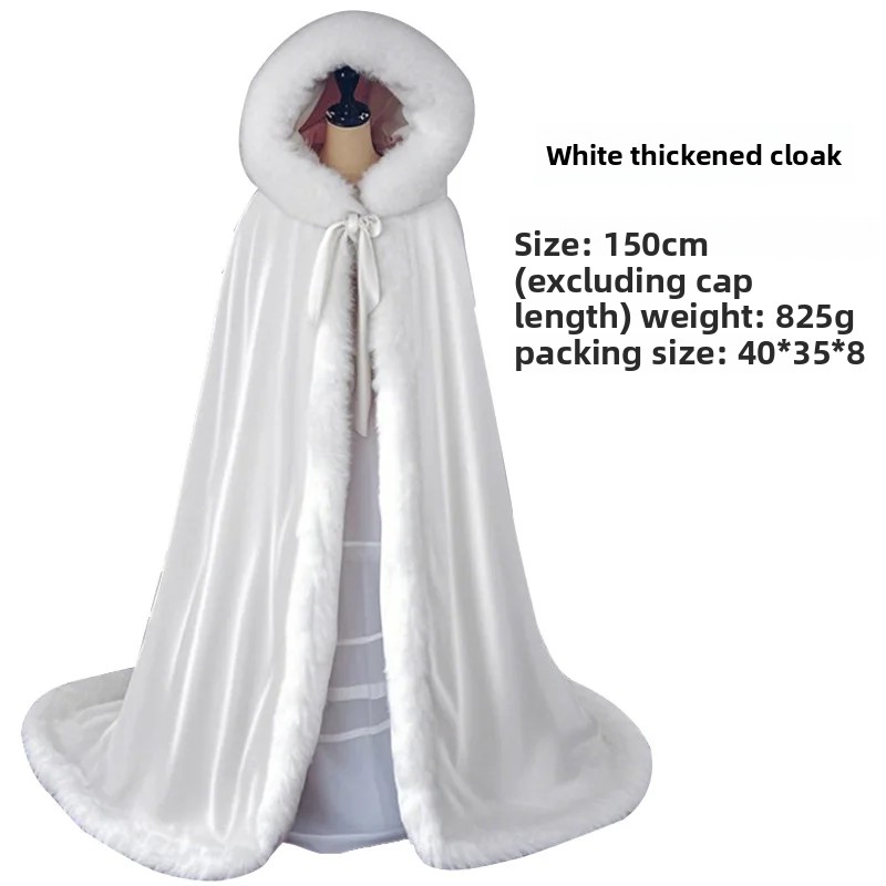 Hanfu Coat Fur Halloween Cape  - Vintage Trench Coat ulasan dan harga