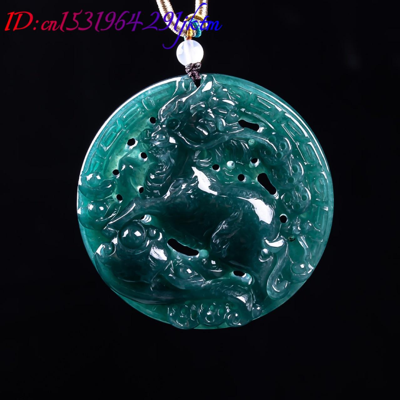 Burmese Jadeite Dragon Pendant - Vintage Fashion ulasan dan harga