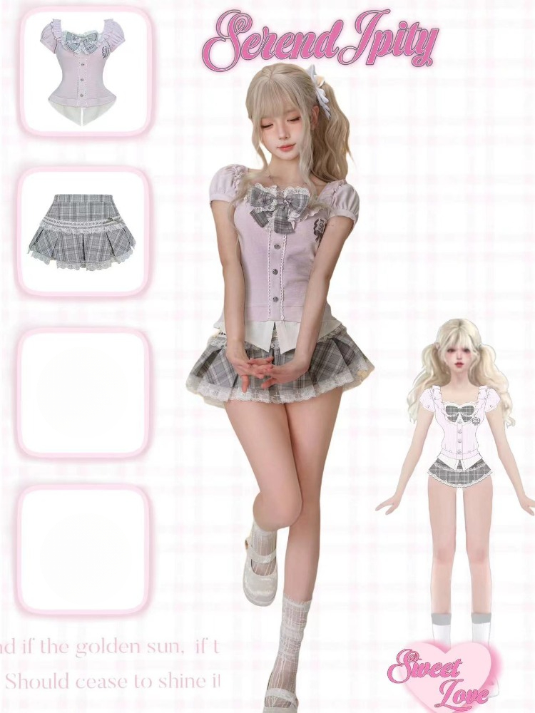 Gothic Y2k Vintage Preppy Styl - V Vintage Fashion ulasan dan harga