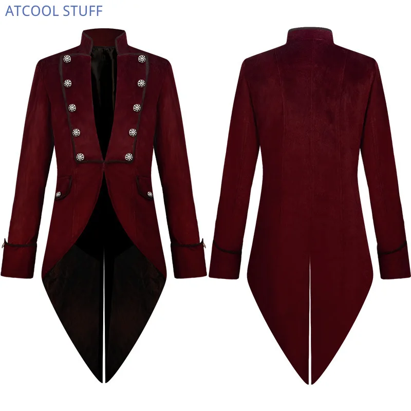 Classic Velet TailCoat Medieva - Vintage Trench Coat ulasan dan harga