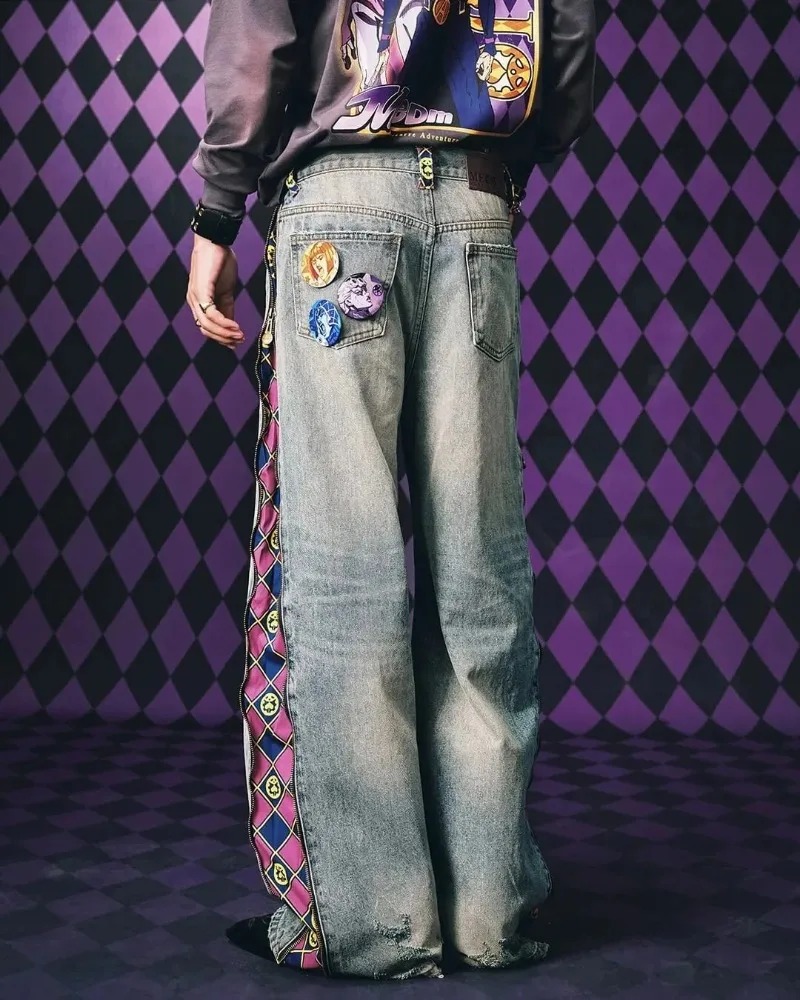 Y2K Streetwear Men Hip Hop Har - Vintage Fashion Jeans ulasan dan harga