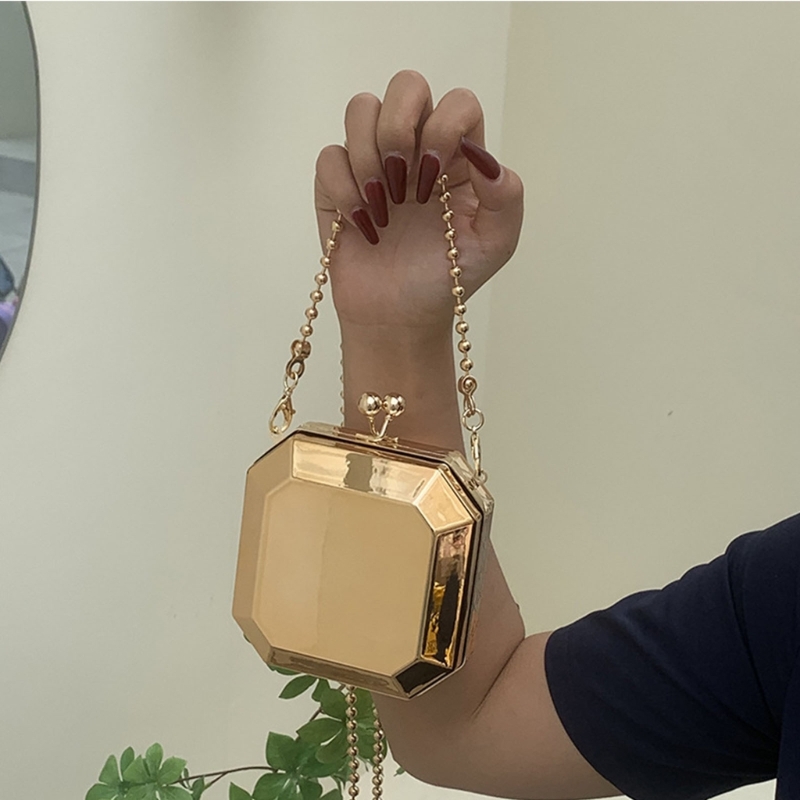 Mini Luxury Gold Party Evening - Vintage Fashion Shop ulasan dan harga