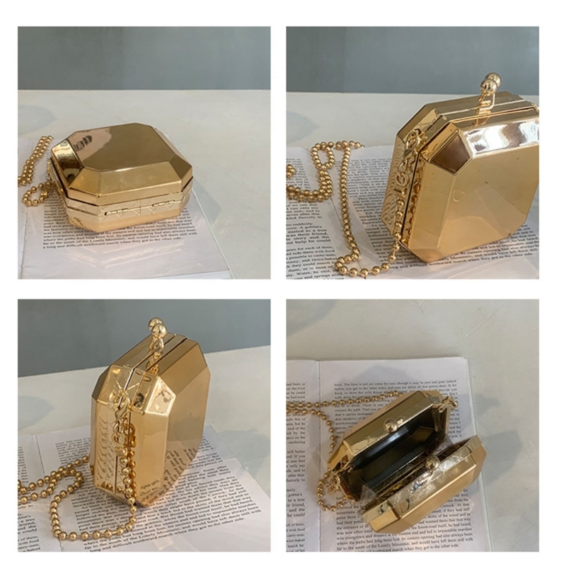 Mini Luxury Gold Party Evening - Vintage Fashion Shop ulasan dan harga
