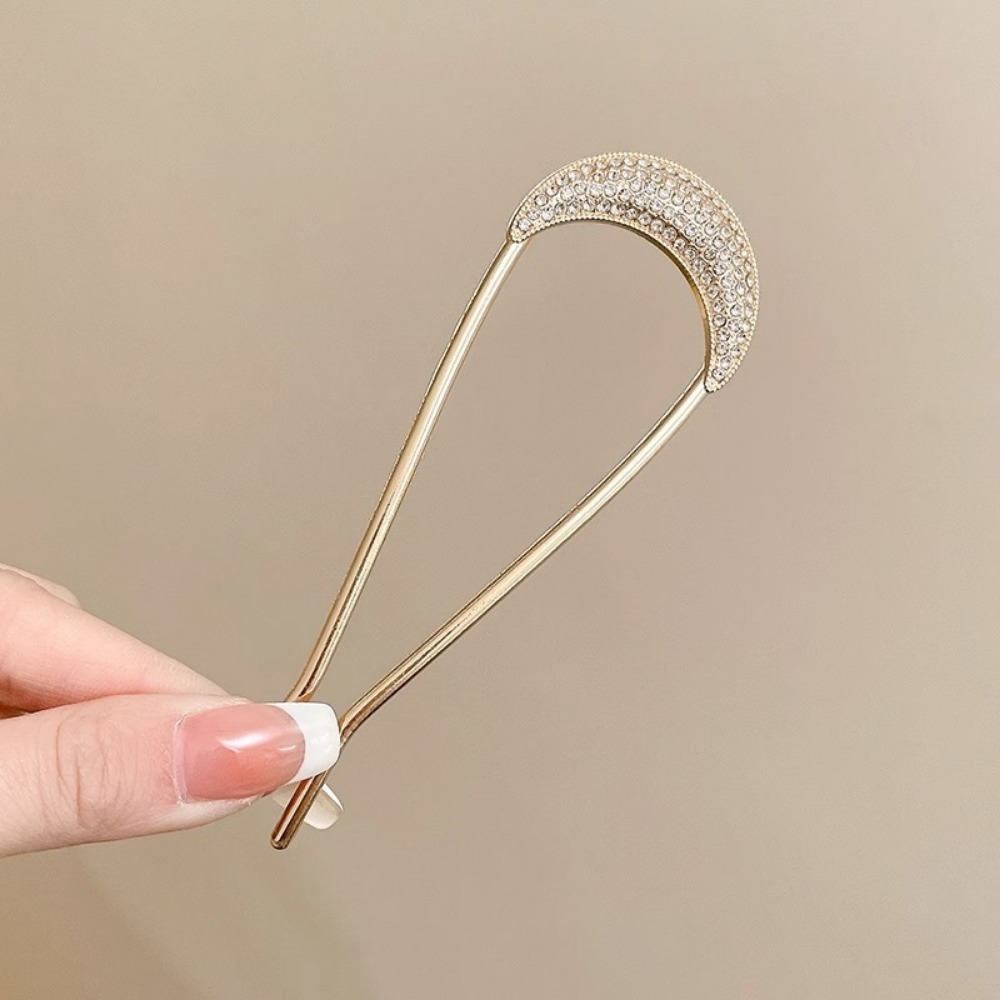 1/2pcs U-Shaped Crystal Hairpi - Vintage Fashion Shop ulasan dan harga