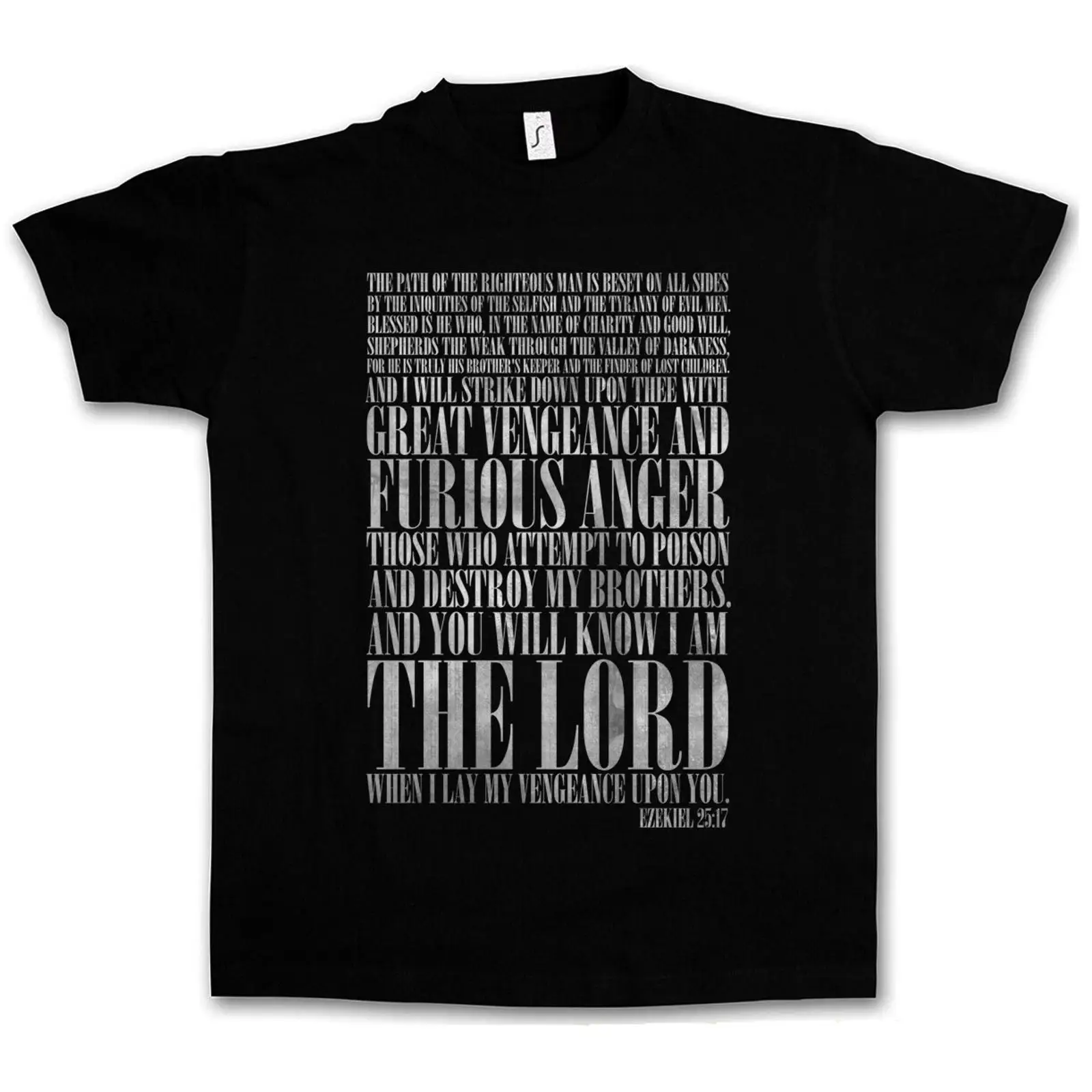 EZEKIEL 25 17 T SHIRT Pulp Fic - Vintage Vegas Fashion ulasan dan harga