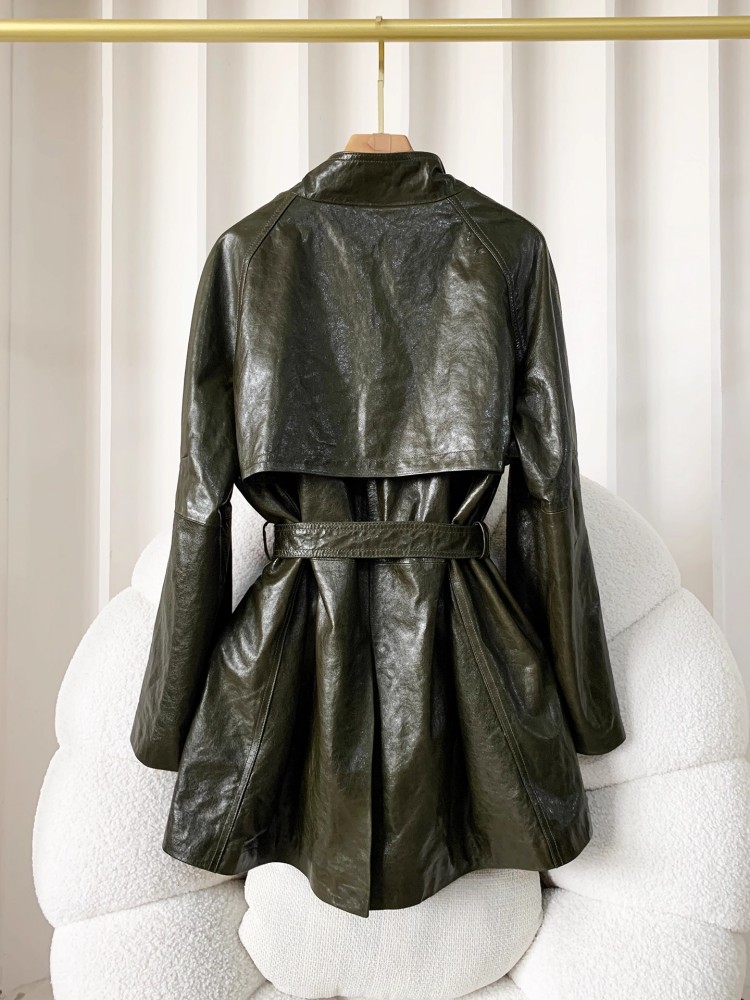Vintage Women Belted Loose Fit - Vintage Trench Coat ulasan dan harga