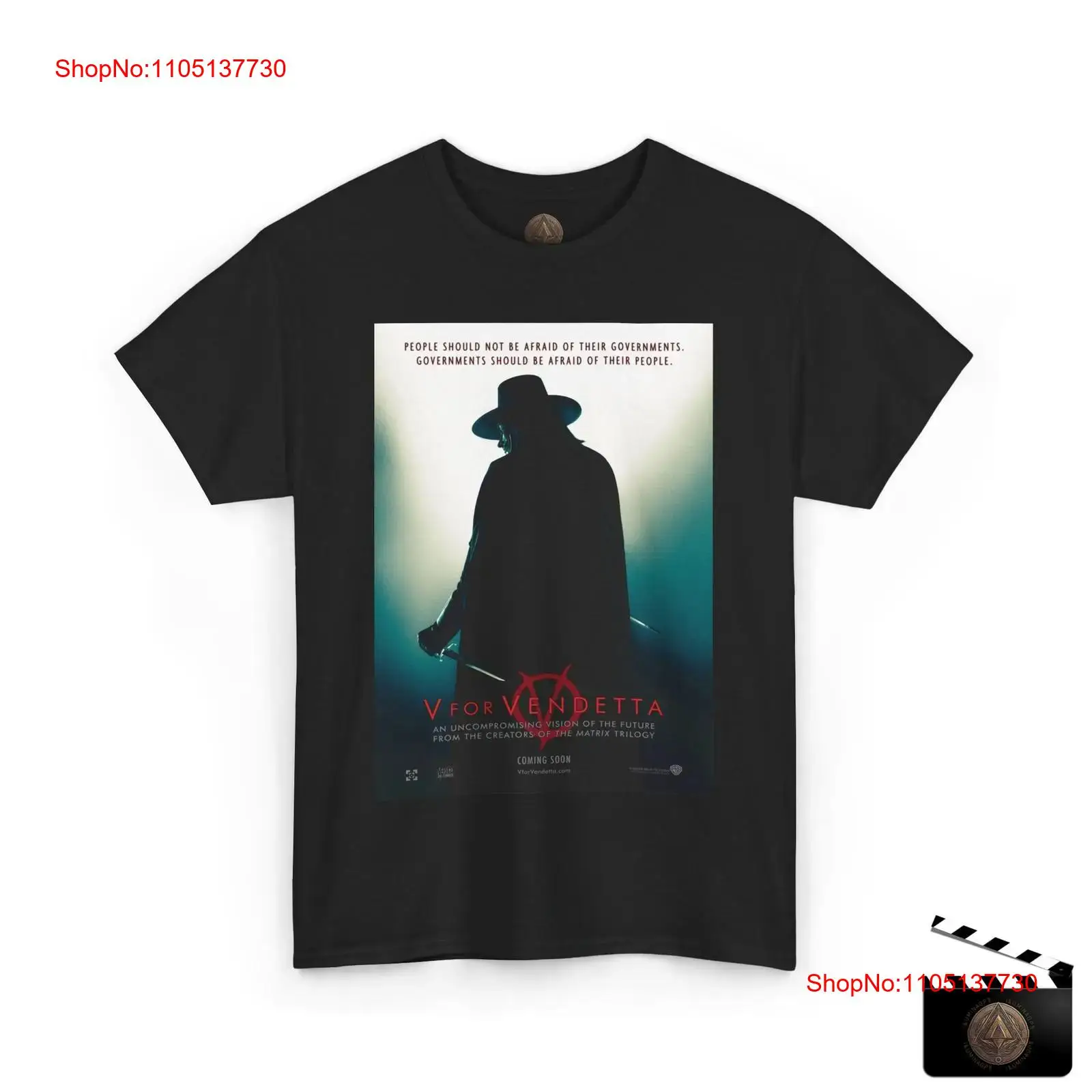 V For Vendetta Retro Movie Pos - V Vintage Fashion ulasan dan harga
