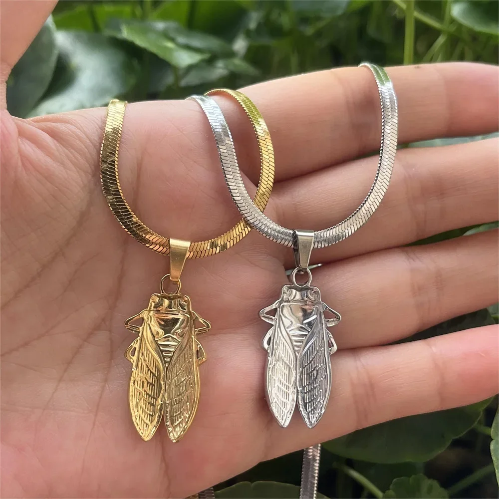 Stainless Steel Big Cicada Ant - Vintage Fashion Bug ulasan dan harga