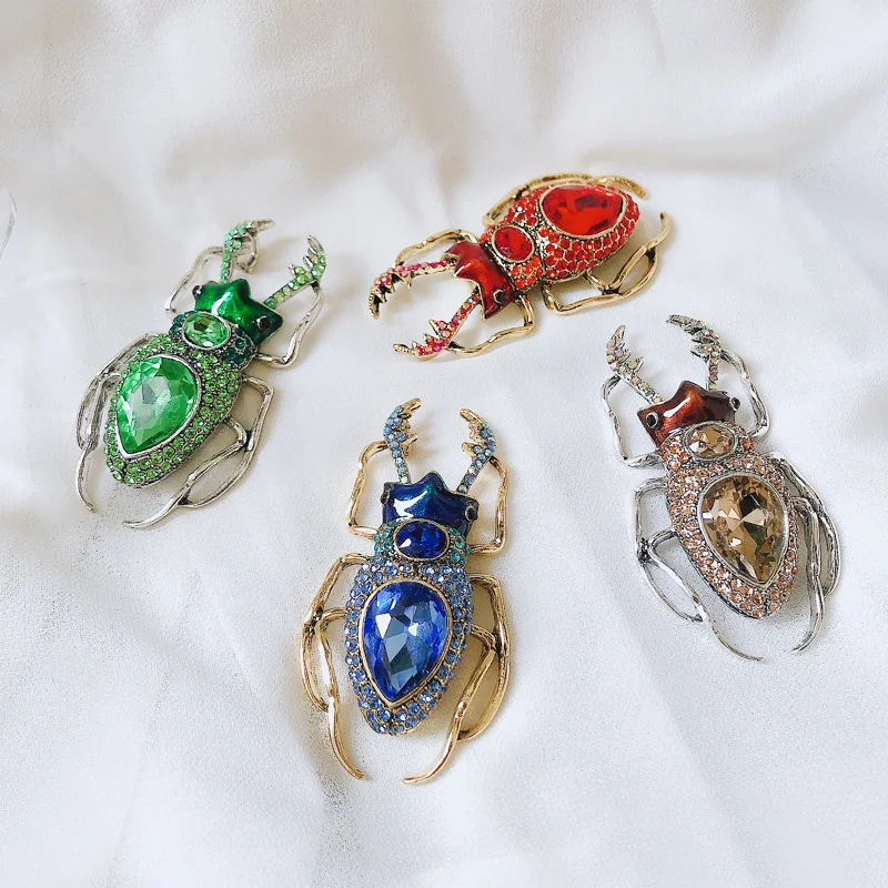 Blucome Blue Crystal Beetle Br - Vintage Fashion Bug ulasan dan harga
