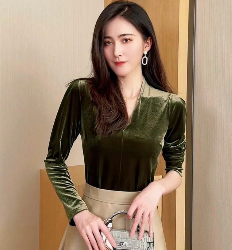 Fashion elegant V-neck long sl - V Vintage Fashion ulasan dan harga