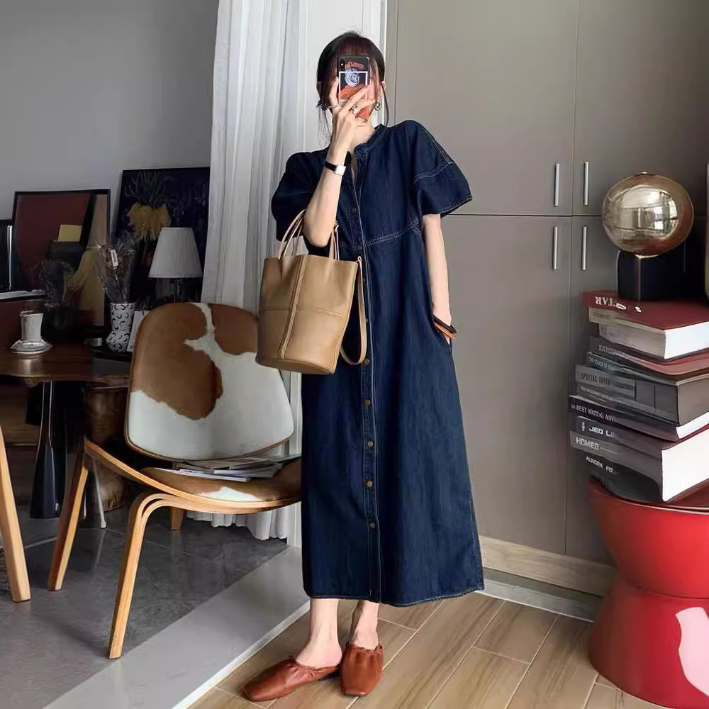 New French Vintage Loose Denim - V Vintage Fashion ulasan dan harga