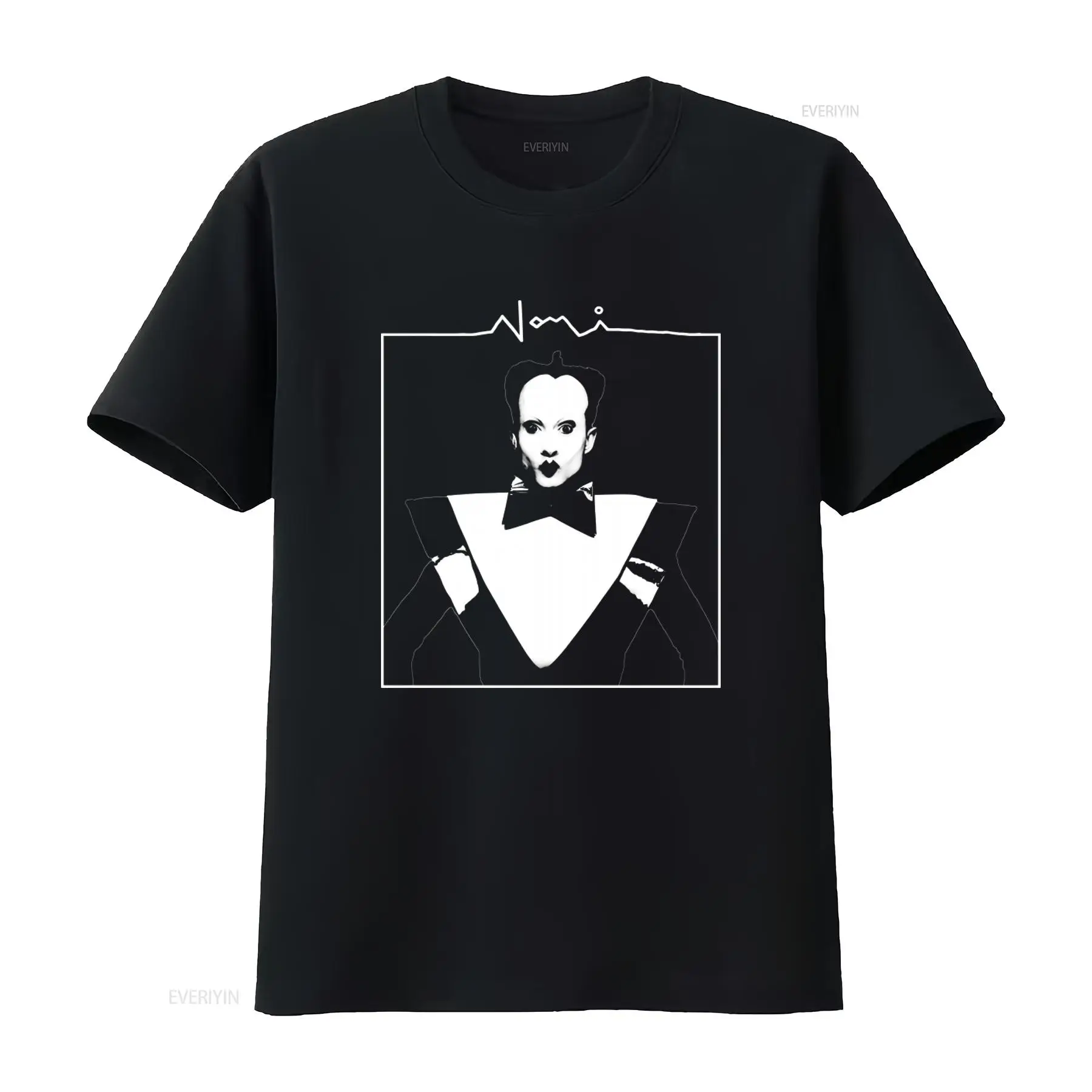 Klaus Nomi Face Print Men's T  - Vintage Fashion Looks ulasan dan harga