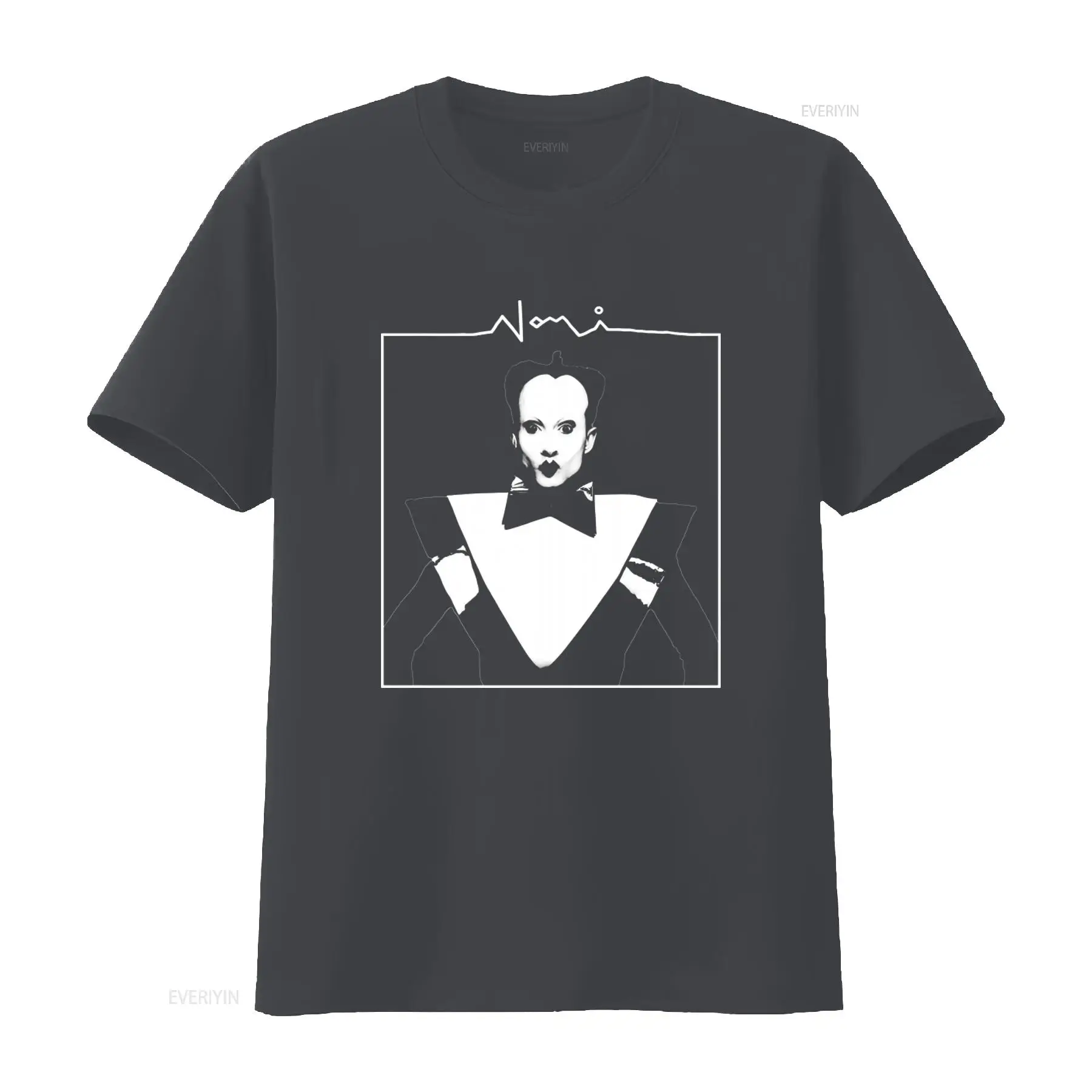 Klaus Nomi Face Print Men's T  - Vintage Fashion Looks ulasan dan harga