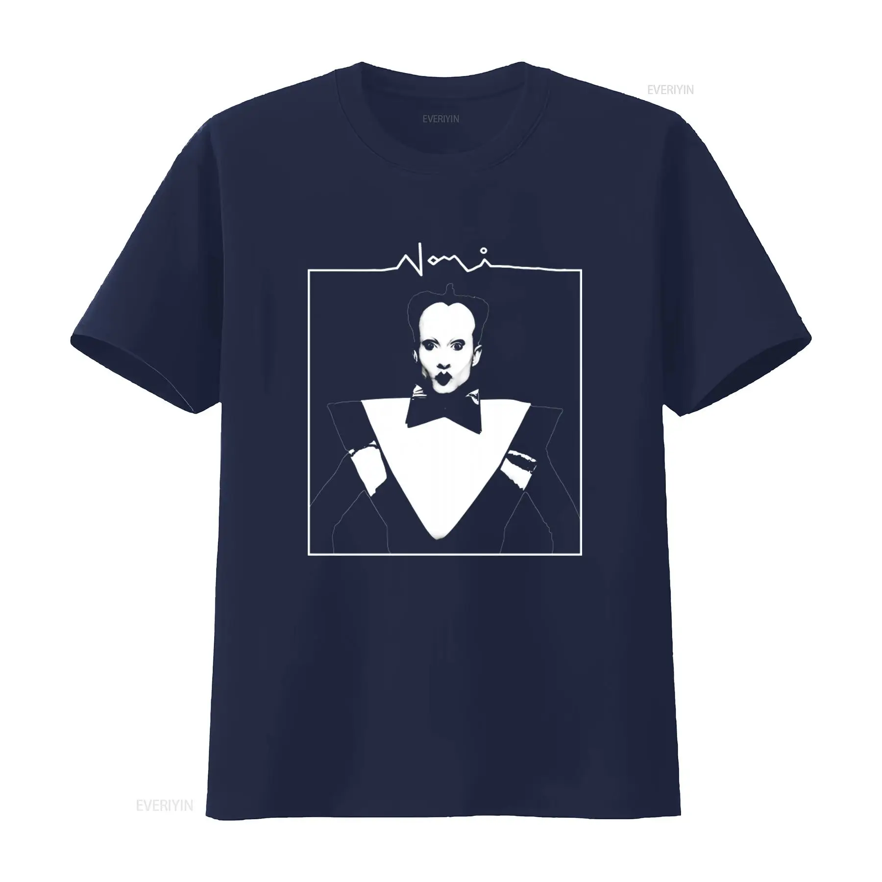 Klaus Nomi Face Print Men's T  - Vintage Fashion Looks ulasan dan harga
