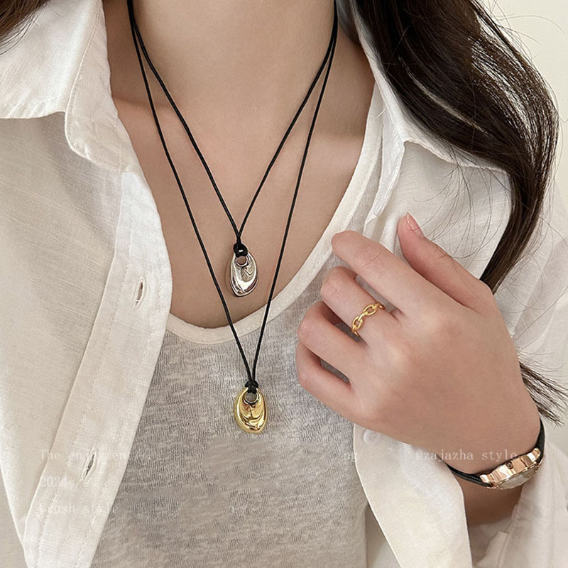 Korean Black Skin Rope Silver  - Vintage Fashion Trends 2026 ulasan dan harga