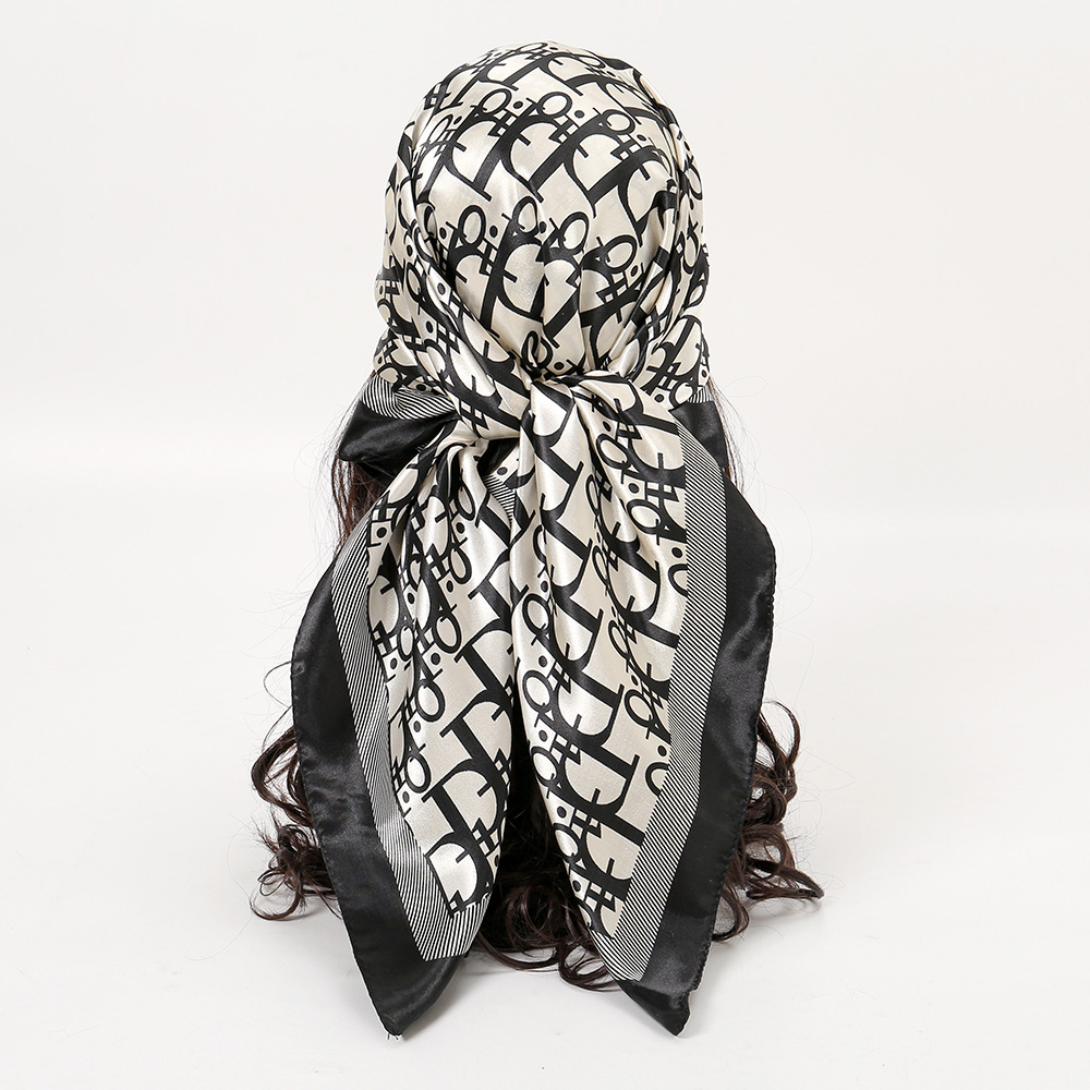 1 Pcs 90cm Ladies' Silk Scarf  - Vintage Fashion Shop ulasan dan harga