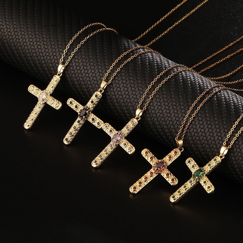 New Design Zircon Cross Pendan - Vintage Fashion Newtown ulasan dan harga