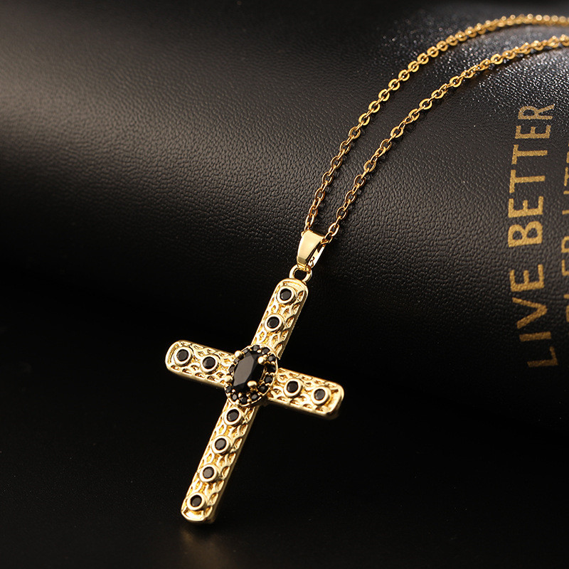 New Design Zircon Cross Pendan - Vintage Fashion Newtown ulasan dan harga