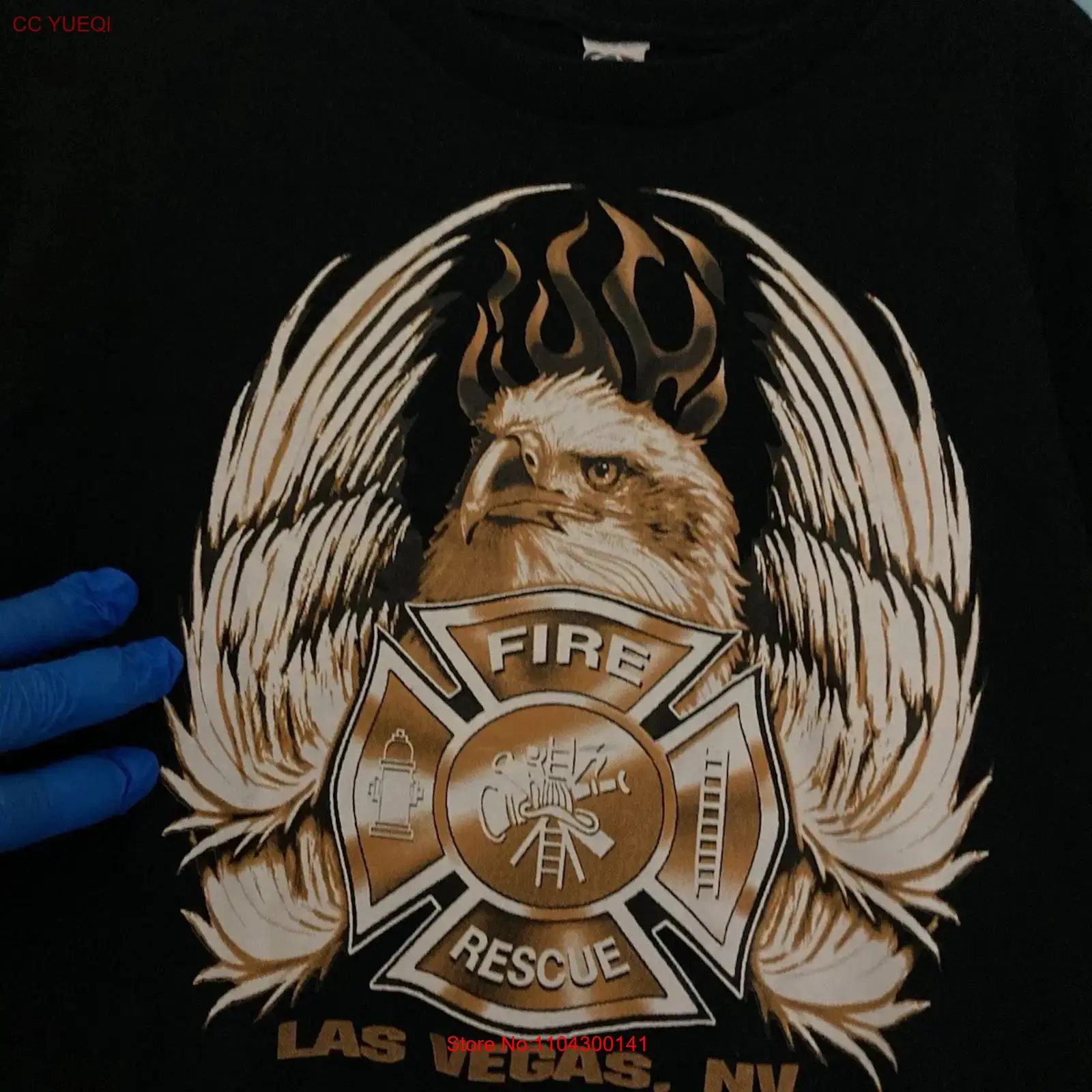 LAS VEGAS FIRE RESCUE T Shirt  - Vintage Vegas Fashion ulasan dan harga
