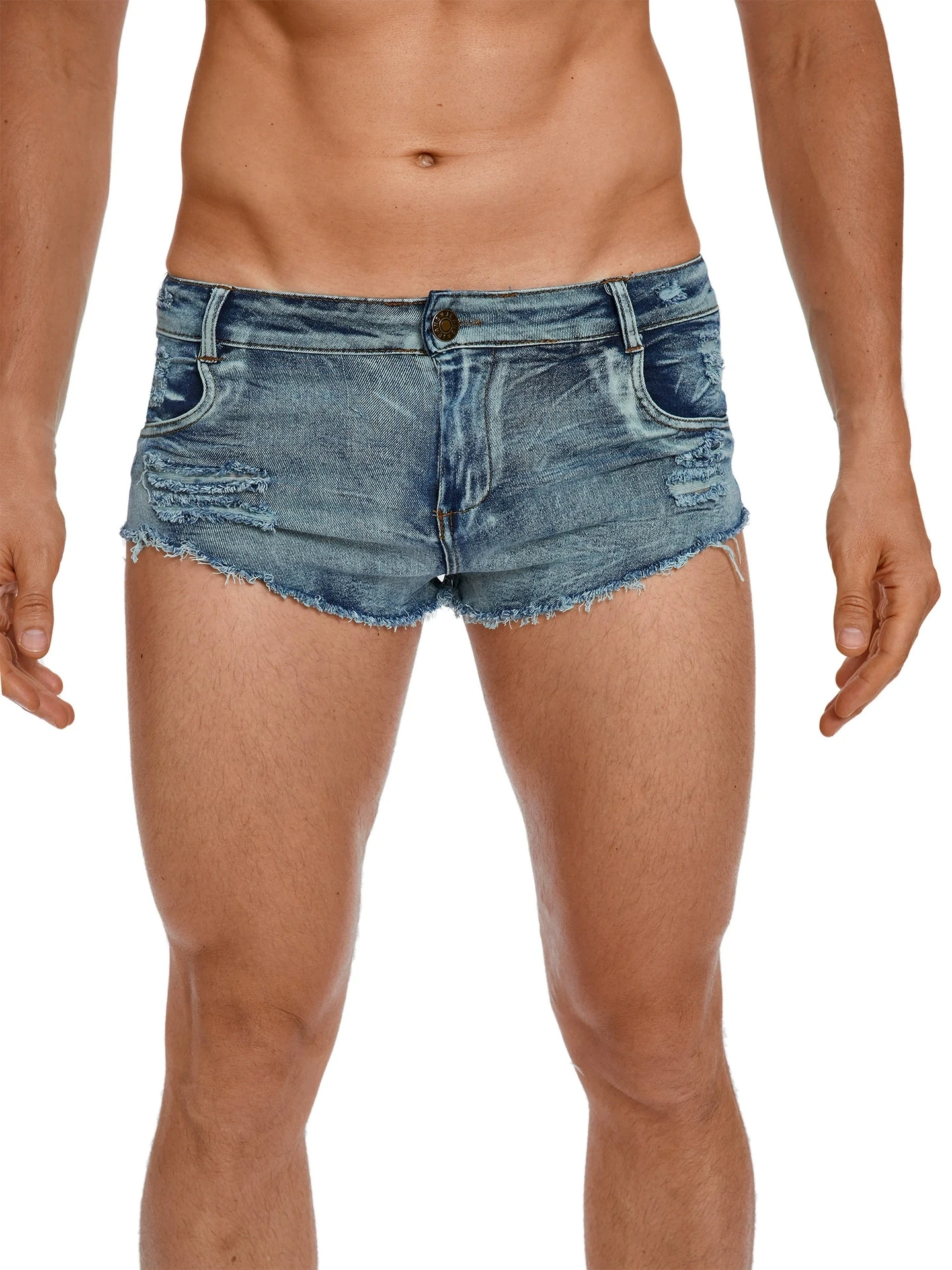 Men's Low Waist Jeans Shorts F - Vintage Fashion Jeans ulasan dan harga