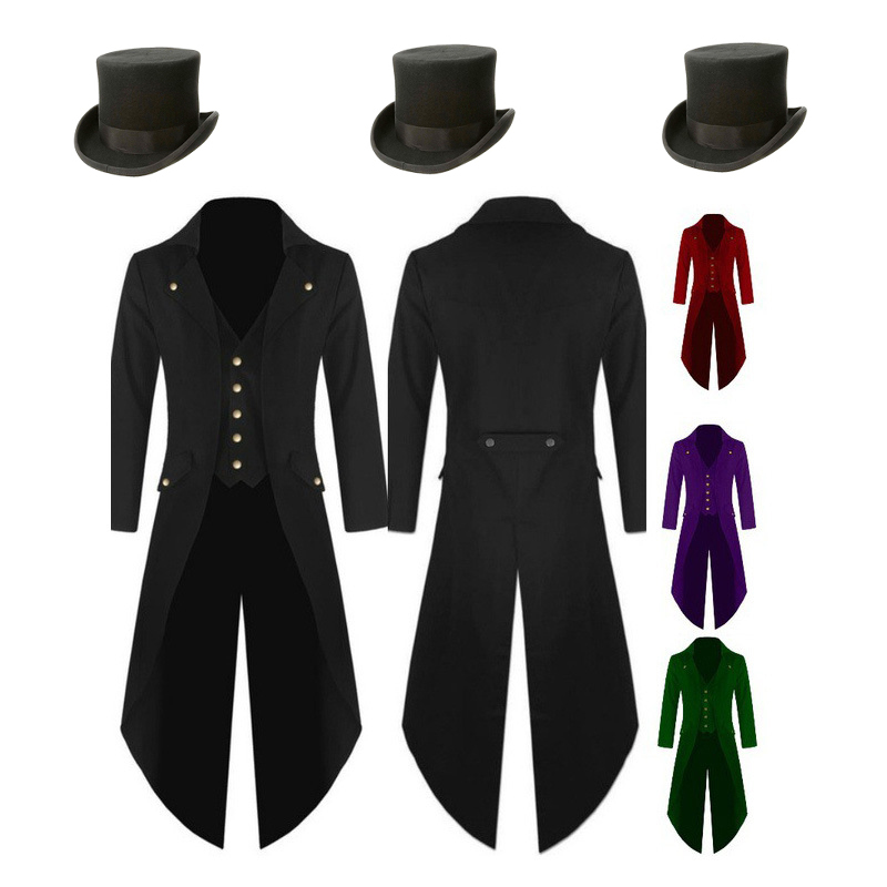 Plus Size 5XL Mens Medieval St - Vintage Trench Coat ulasan dan harga